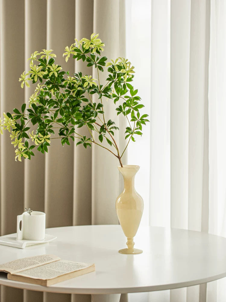 French-style glass vase arrangement