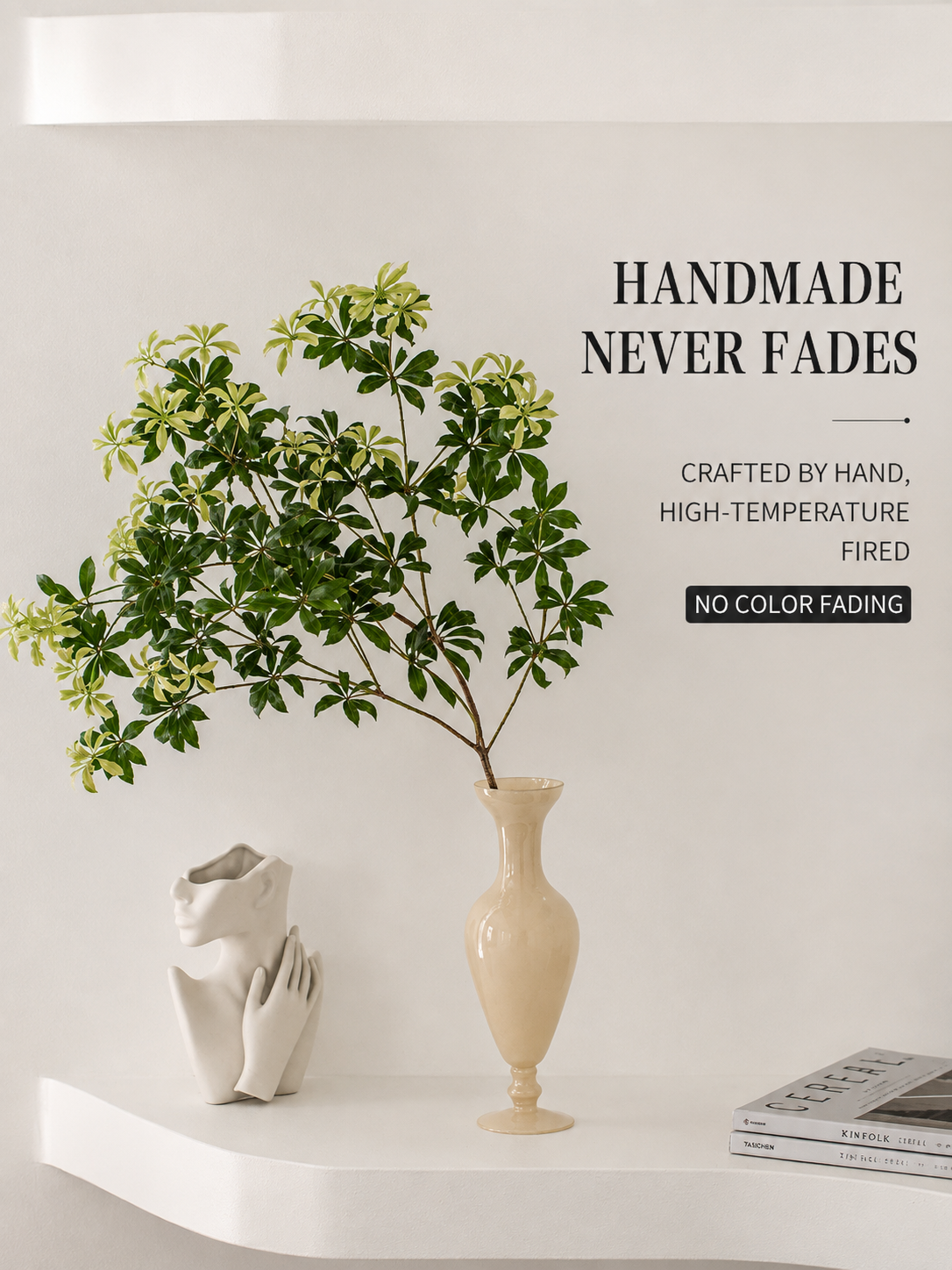French-style glass vase arrangement
